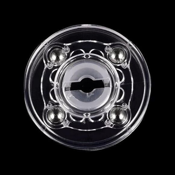 2 inch Clear Rotating Swivel Stand Lazy Susan Turntable Display - Picture 2 of 7